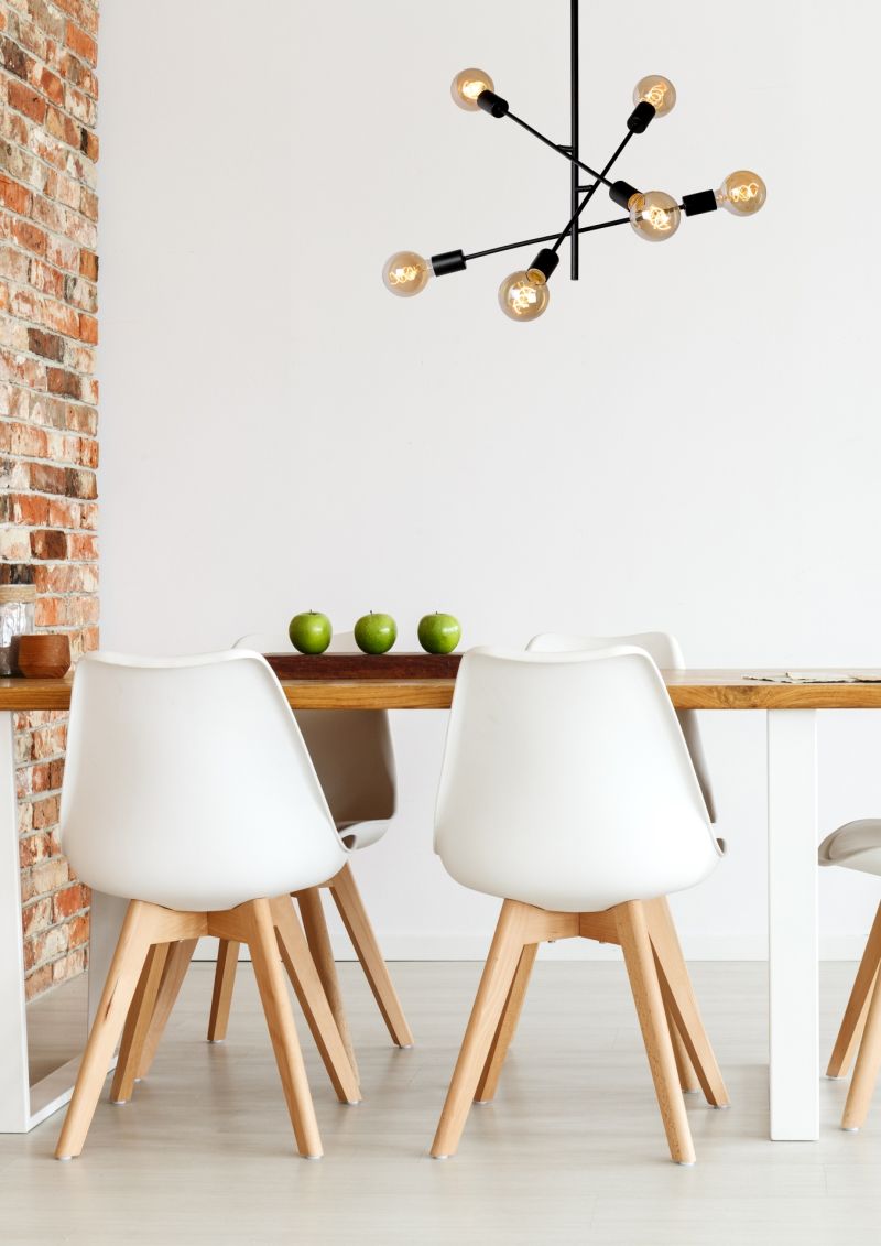 Lucide LESTER - Zapustené stropné svietidlo - 6xE27 - Čierne